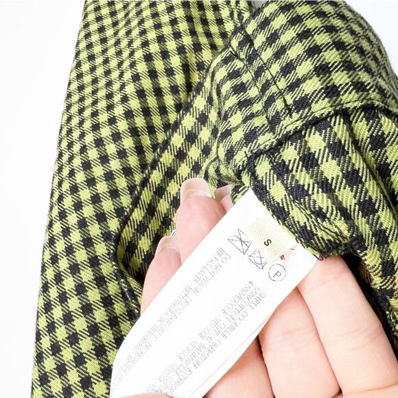 Capulet Cropped Gingham Denim Jacket S - Picture 8 of 11